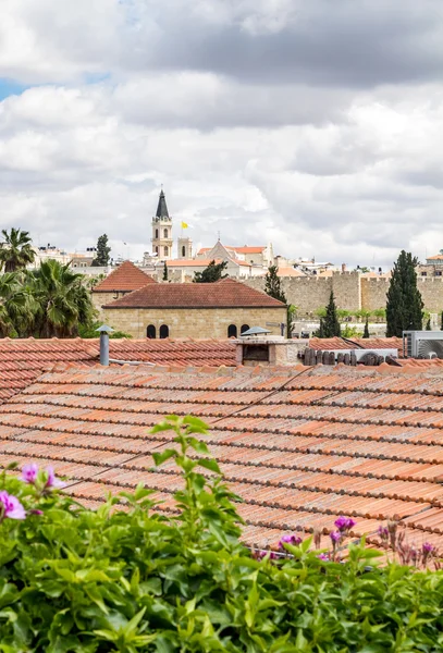예루살렘의 기와 지붕 — 스톡 사진
