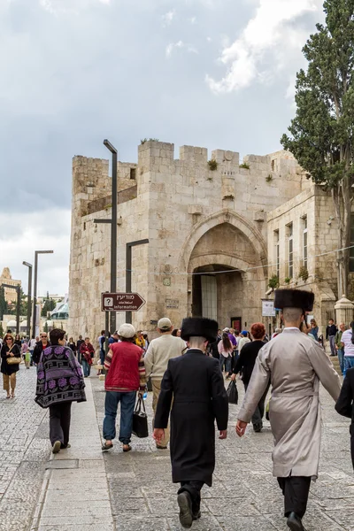 耶路撒冷旧城 Jaffa 门 — 图库照片
