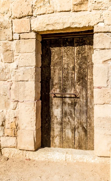 Porta velha em nabataean cidade Shivta — Fotografia de Stock