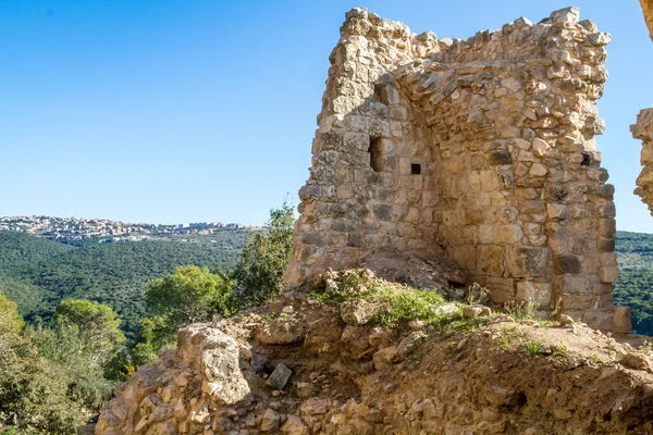 Las ruinas de la fortaleza de Yehiam, Israel — Foto de Stock