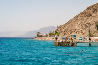 Eilat Beach city, Red Sea, Israel