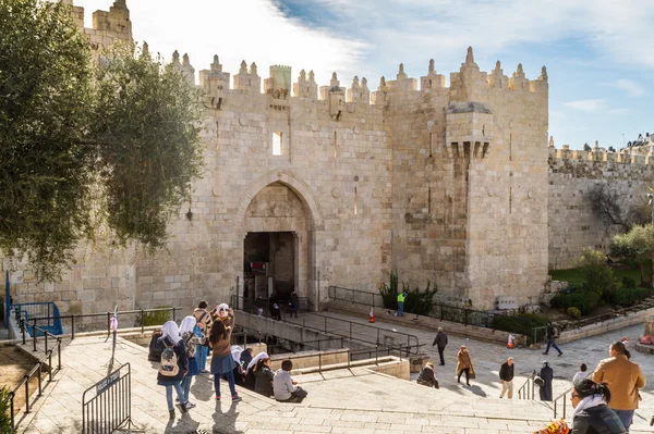 Porta de Damasco, Jerusalém — Fotografia de Stock