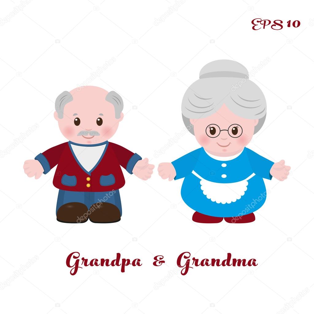 🥇Grandparents and Grandmothers Cartoon