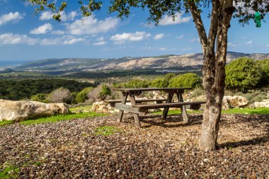 Dağ manzarası üst Galilee, İsrail