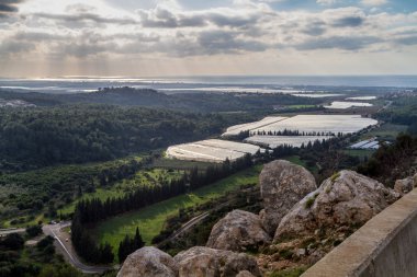 Akdeniz manzara, üst Galilee, İsrail