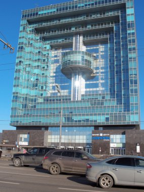 Modern iş merkezi Avilon Plaza. Rusya. Moskova. 8 Şubat 2016