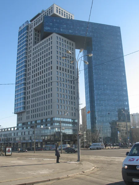 Σύγχρονη Επιχείρηση Golden Gate Plaza Ρωσία Μόσχα Φεβρουάριος 2016 — Φωτογραφία Αρχείου