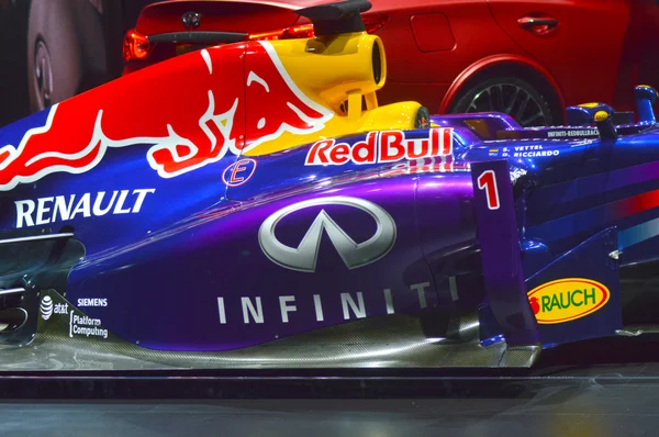 Vettel, Rikyardo Red bull Salón Internacional del Automóvil de Moscú Los Campeones — Foto de Stock