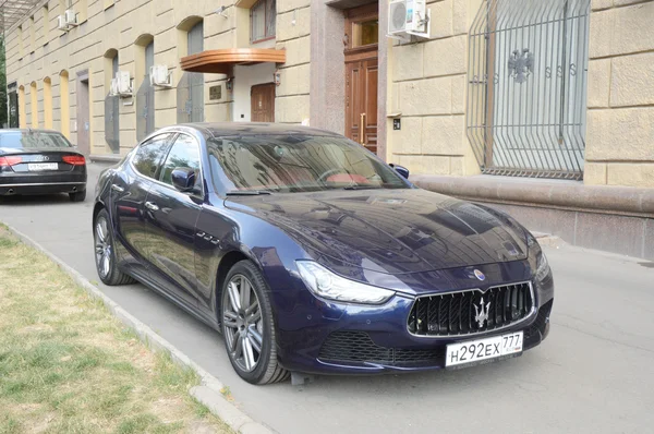 Maserati. Azul oscuro. Brilla. — Foto de Stock
