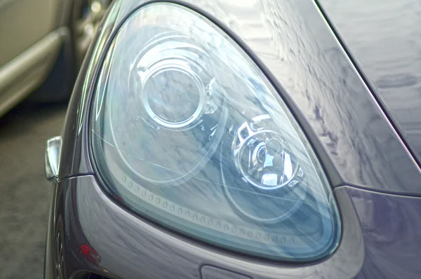 Headlight Car Premium Reflection — Stock Photo, Image