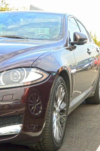 Luxury Car on the Road Part of the machine — Stock Photo, Image