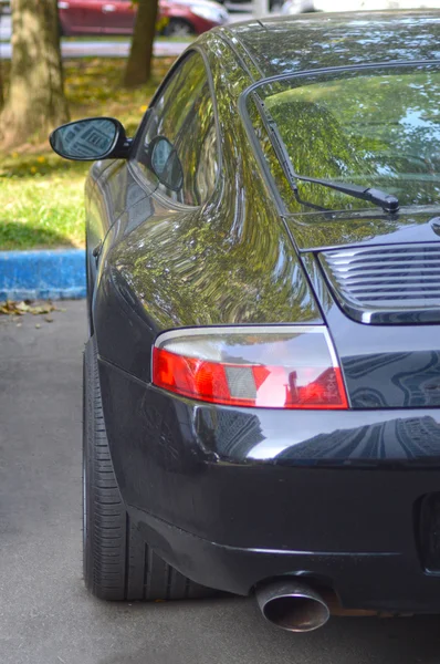 Das Teure Auto Hinterrad Stirnlampe Spiegel Frontansicht Glanz — Stockfoto