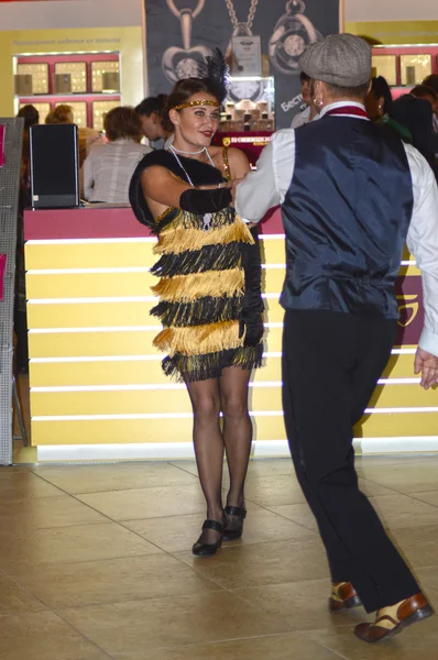 Dancers dance. JUNWEX Moscow 2014 Look — Stock Photo, Image