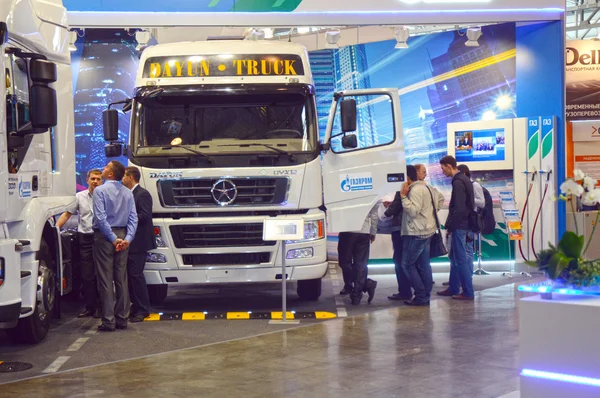 Internationale Ausstellung Logistik Moskauer Güterwagen rangierten Verkehr — Stockfoto