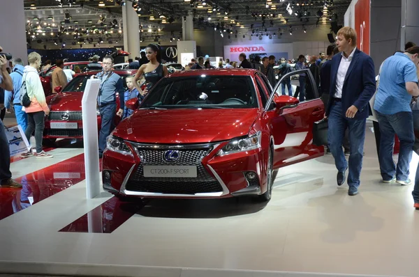 Lexus CT 200h F SPORT Red Color Moscow International Automobile Salon — Stock Photo, Image