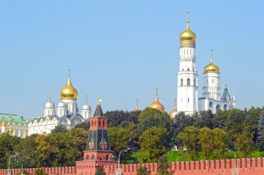 Moskova Kremlin Kremlin çan kulelerinin topluluğu