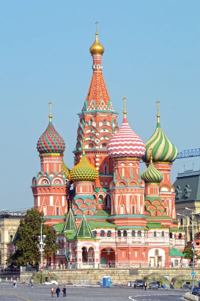 Aziz Basil Katedrali Moskova Kremlin Kızıl Meydan güneşli gün