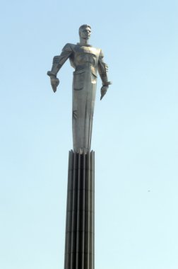 Yuri Gagarin Leninsky Prospekt Moskova anıt