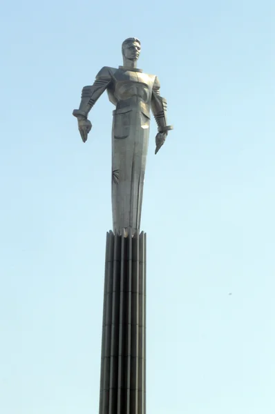 Monument Yuri Gagarin Leninsky Prospekt Moscow — Stock Photo, Image