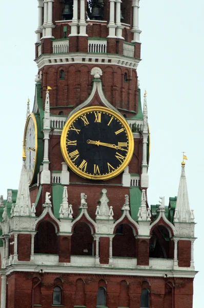 Часы Спасской Башне Москва — стоковое фото