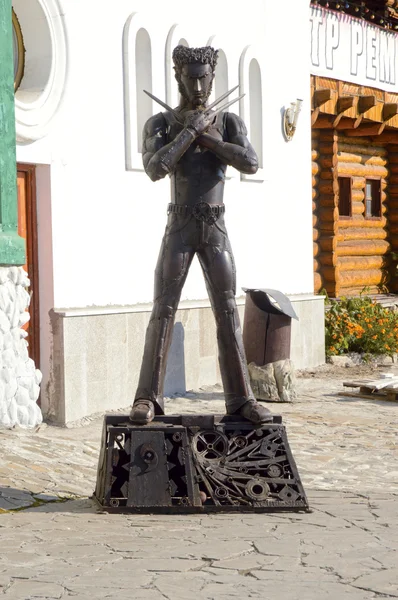 A estátua lobo x-men — Fotografia de Stock