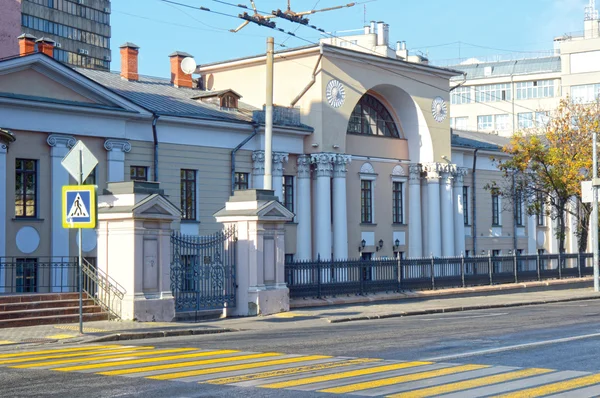 Moskauer Villa lobanov-rostov in der Metzgerstraße am Abend — Stockfoto