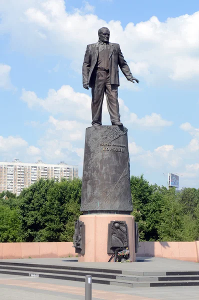 El monumento al académico Korolev en Moscú — Foto de Stock