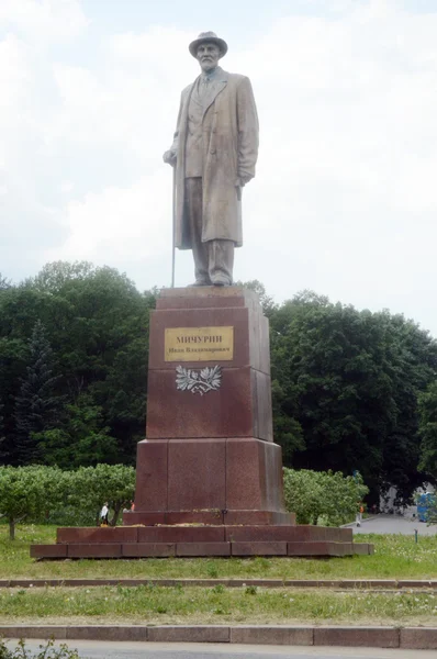 在莫斯科著名的生物学家米丘林纪念碑 — 图库照片