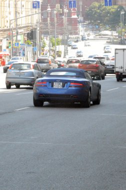 Moskova caddesi Tverskaya sokak Aston Martin