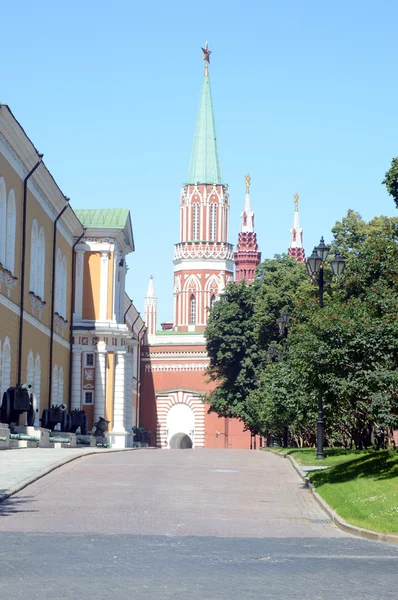 De zomerdag Moscow Kremlin Rusland — Stockfoto