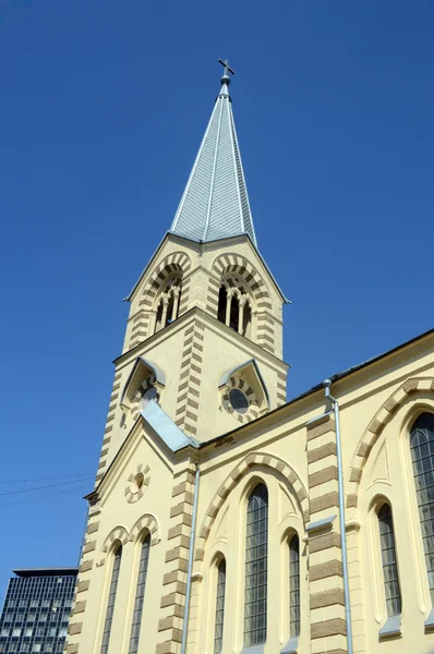 Věž výška - 62 metrů katedrála svatých Petra a Paul Rusko Moskva — Stock fotografie