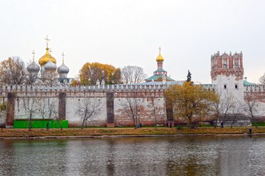 Smolensk Moskova akşam Virgin Novodevichy Manastırı