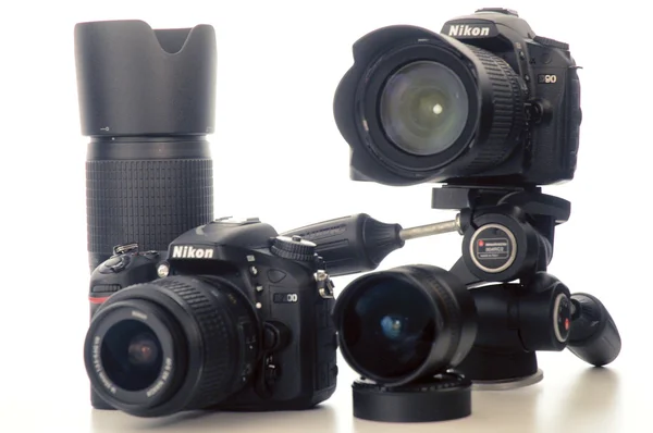 Kameror Nikon D90 Nikon D7000 Linser — Stockfoto