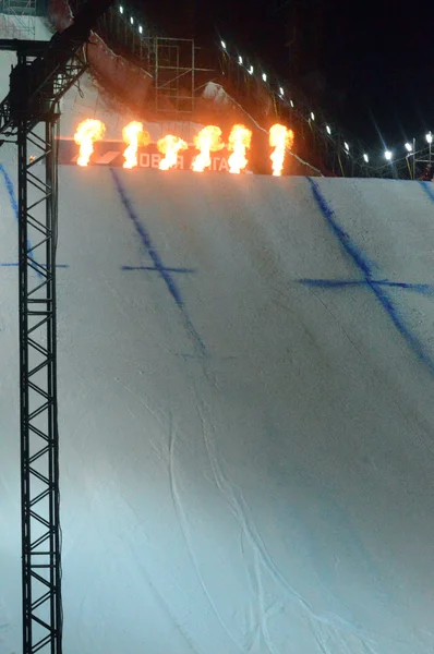 Κόσμο Snowboard περιοδεία Grand Prix De Russie — Φωτογραφία Αρχείου