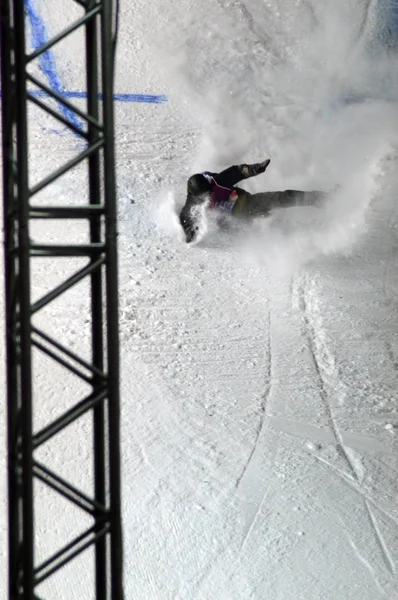 Competição do esporte mundial Snowboard Tour Grand Prix De Russie — Fotografia de Stock