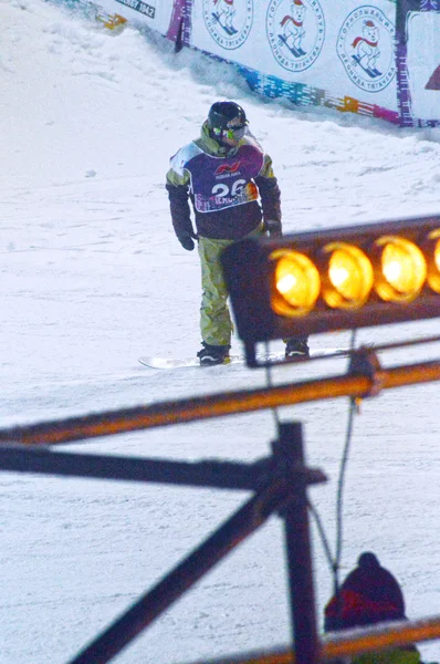 Мировой Тур Сноуборду Grand Prix Russie — стоковое фото