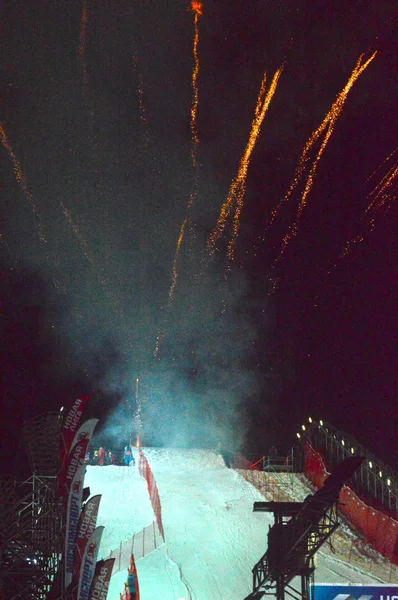 世界スノーボード ツアー グランド グランプリ ルッシー — ストック写真