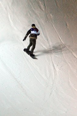 Dünya Snowboard tur Grand Prix De Russie spor yarışması