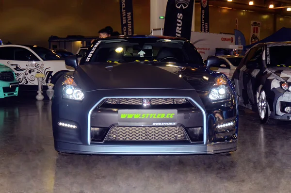 Moscow Tuning Show 2015. Nissan GTR — Stock Photo, Image