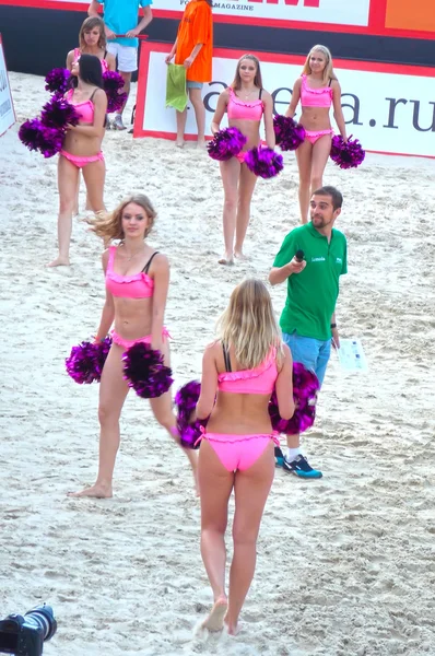 2015 Moskva žlázy slam turnaje beach volejbalu — Stock fotografie