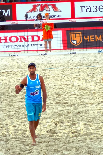 2015 Moscú Gland Slam Torneo Equipo de Voleibol Playa Brasil — Foto de Stock