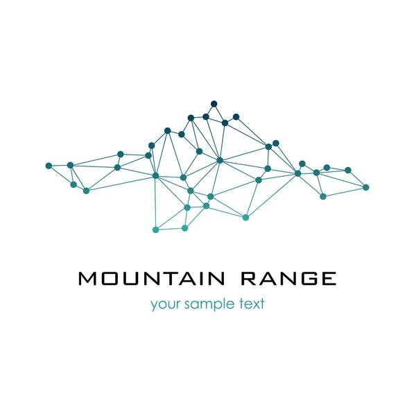 Dağ grafik logo. Vektör logo şablonu. Tasarım yapı kavramı