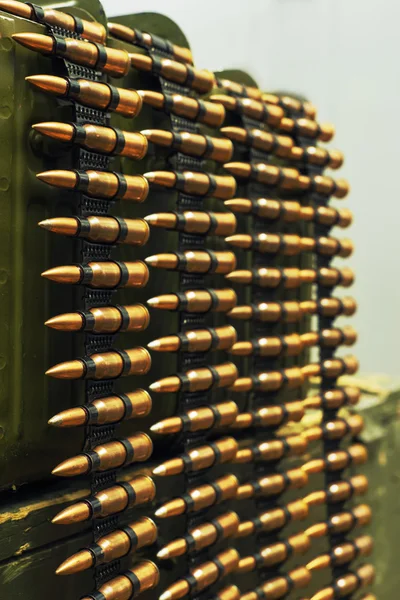 Střelivo pro zbraně mashine — Stock fotografie