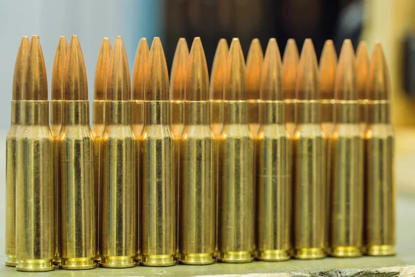 Ammunition (bullets) for rifles — Stock Photo, Image