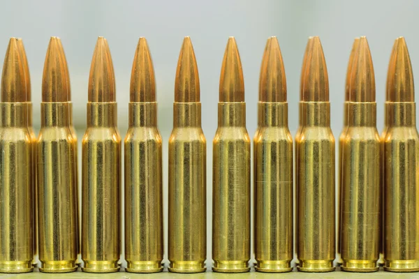 Ammunition bullets for rifles — Stock Photo, Image