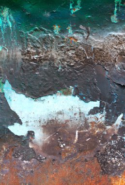 Paslı arka plan, boyalı eski renkli doku