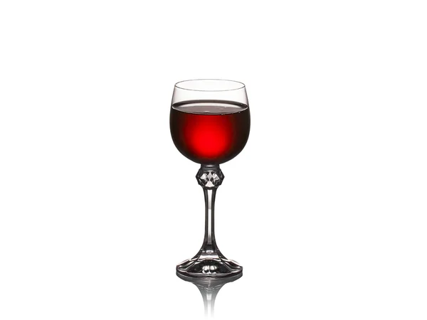 Sklenka vína, samostatný — Stock fotografie