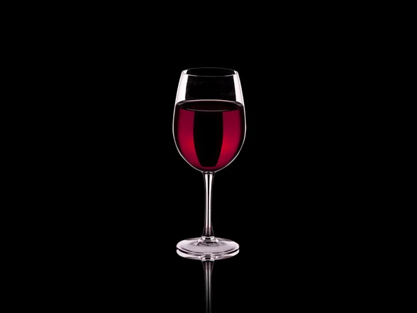 Glas Wein isoliert — Stockfoto