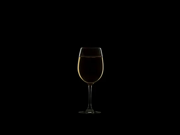 Glas vin isolerade — Stockfoto
