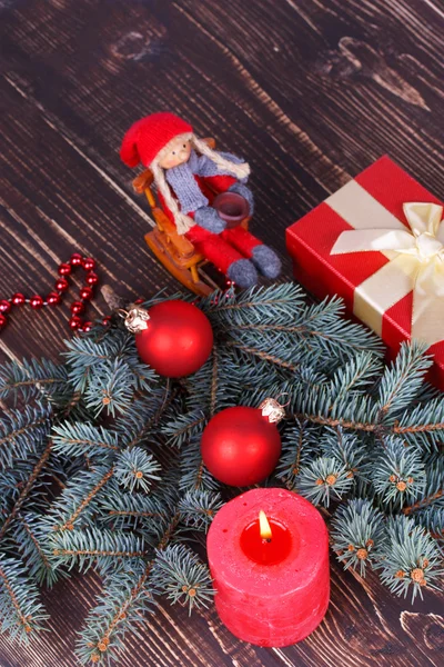 Feliz Navidad y Feliz Año Nuevo decoración — Foto de Stock